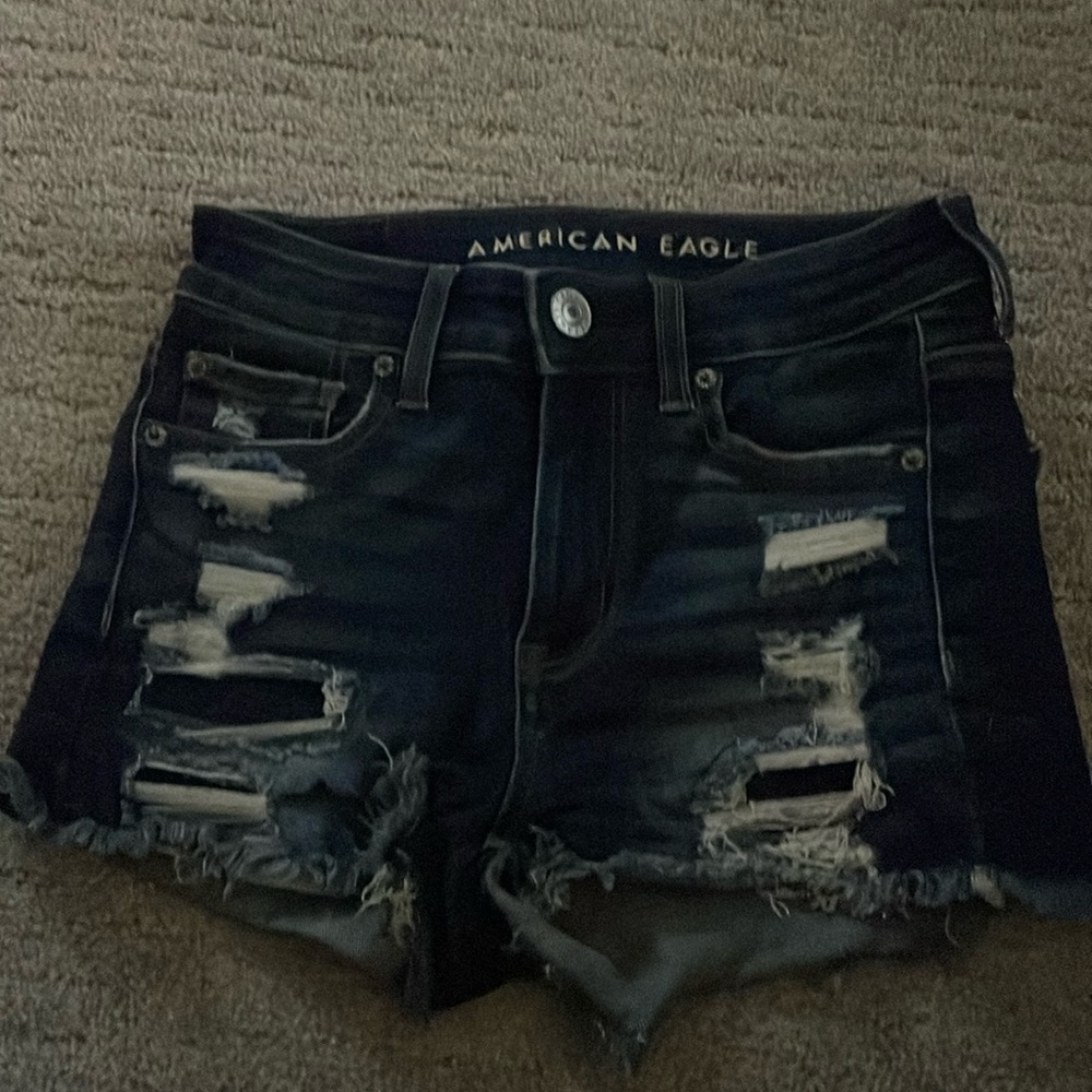 American Eagle next level stretch girls jean shorts size 00